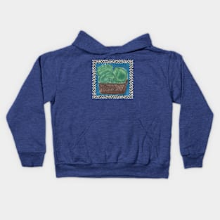 Busket with Broccoli Kids Hoodie